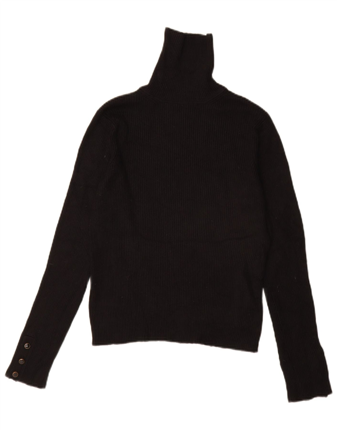 Lipsy Jersey con cuello vuelto para mujer, talla 42, talla M, viscosa negra