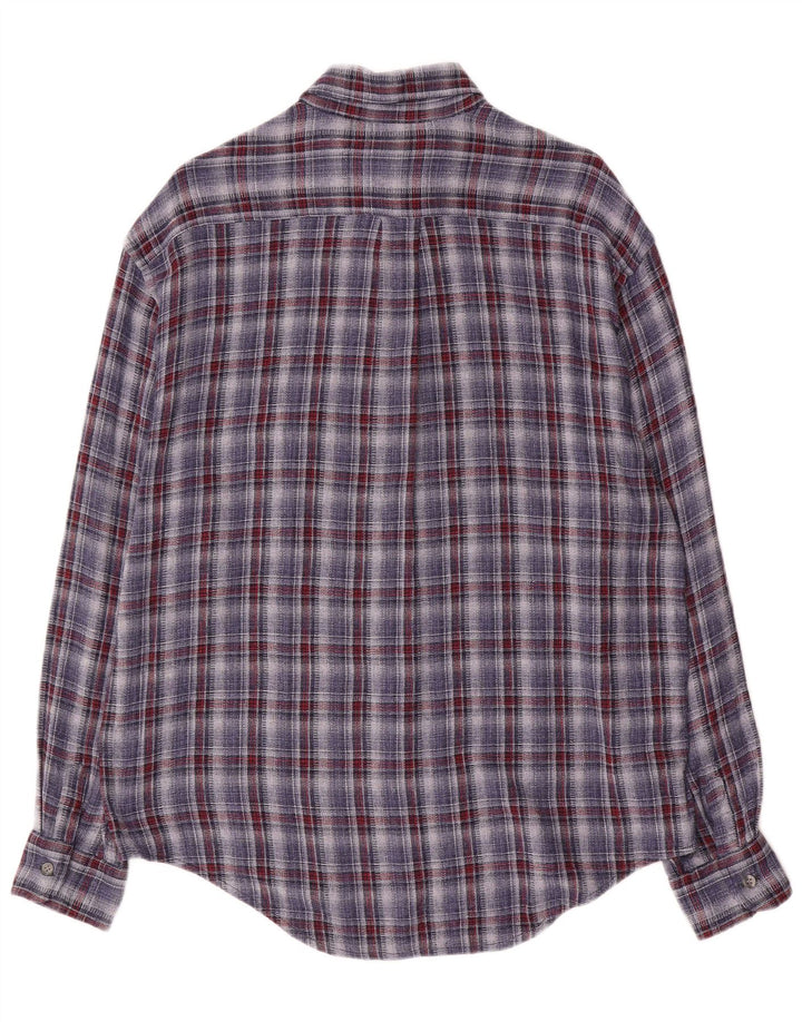 Camisa de franela para hombre Calvin Klein Jeans con cuadros azules grandes