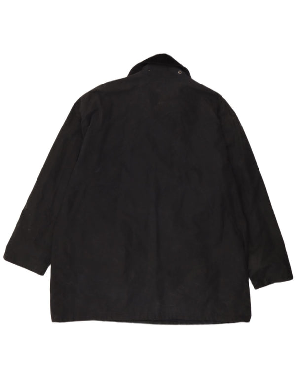 MC Orvis Chaqueta de algodón encerado para hombre UK 42 XL Algodón negro