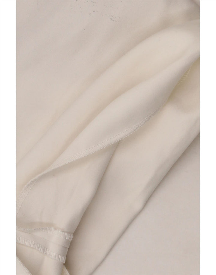 Zara Mujer Pantalones Cortos Chinos Medianos W28 Blanco