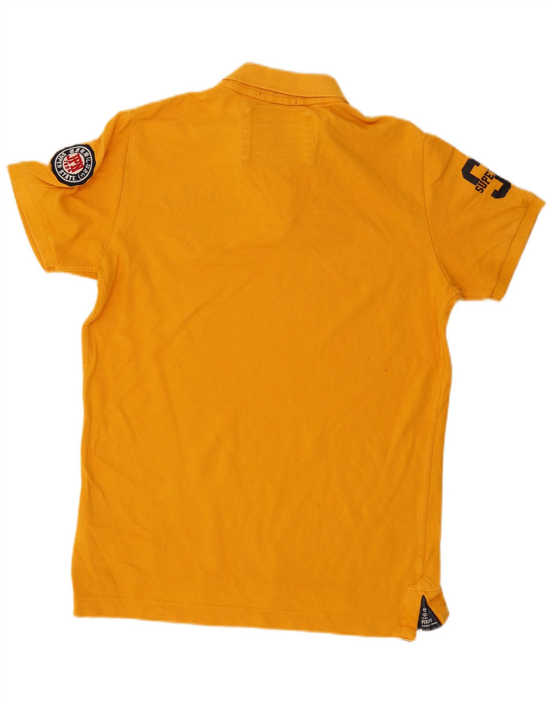 SUPERDRY Polo gráfico para hombre XL Algodón amarillo