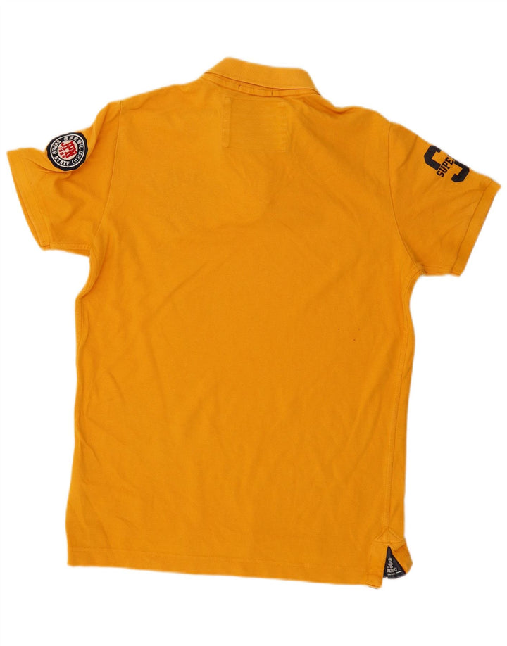 SUPERDRY Polo gráfico para hombre XL Algodón amarillo