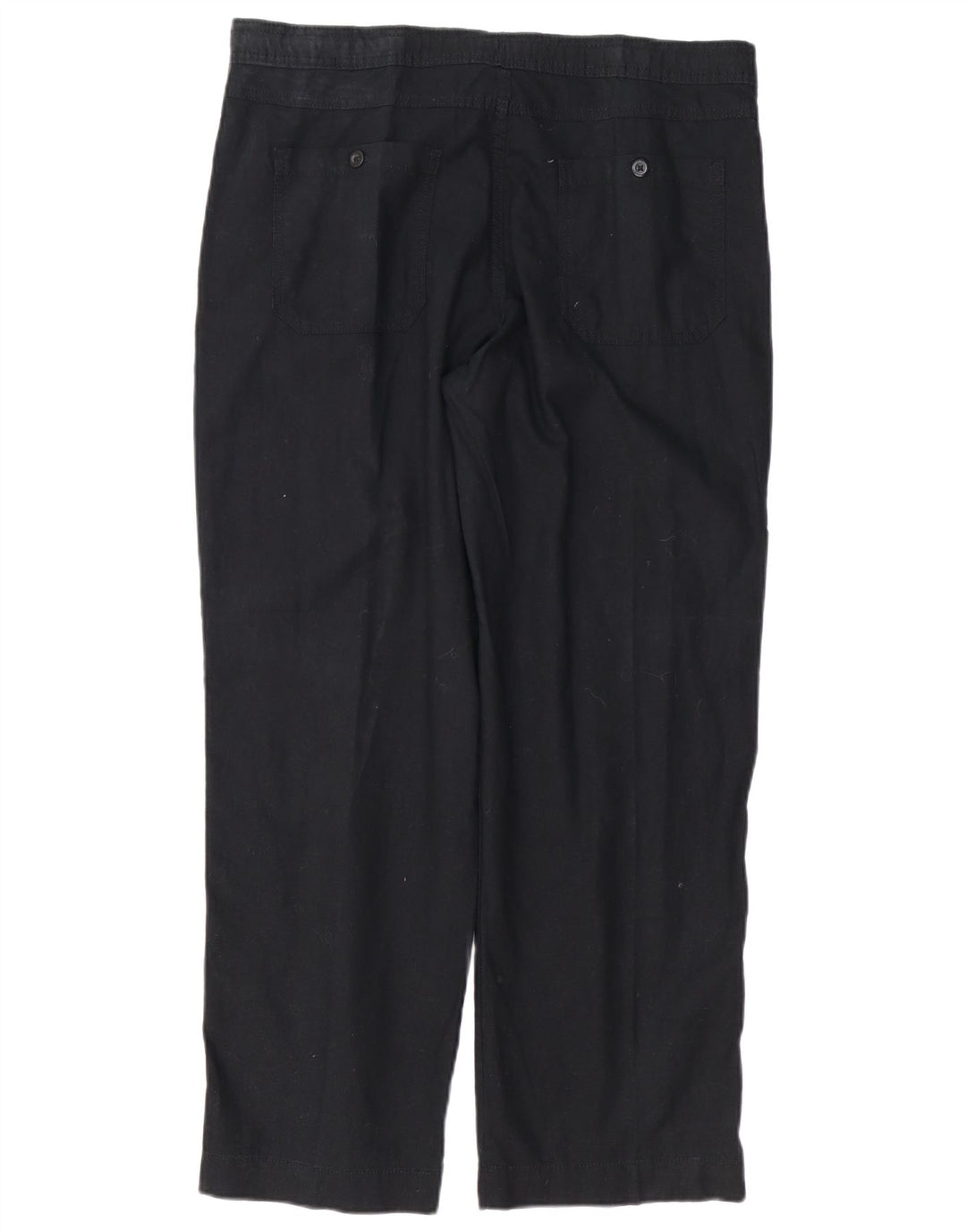 MARKS & SPENCER Pantalones casuales rectos Blue Harbor para hombre W36 L29 Negro