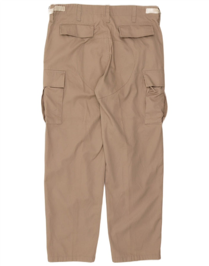 Pantalones cargo rectos vintage para hombre W36 L29 Beige