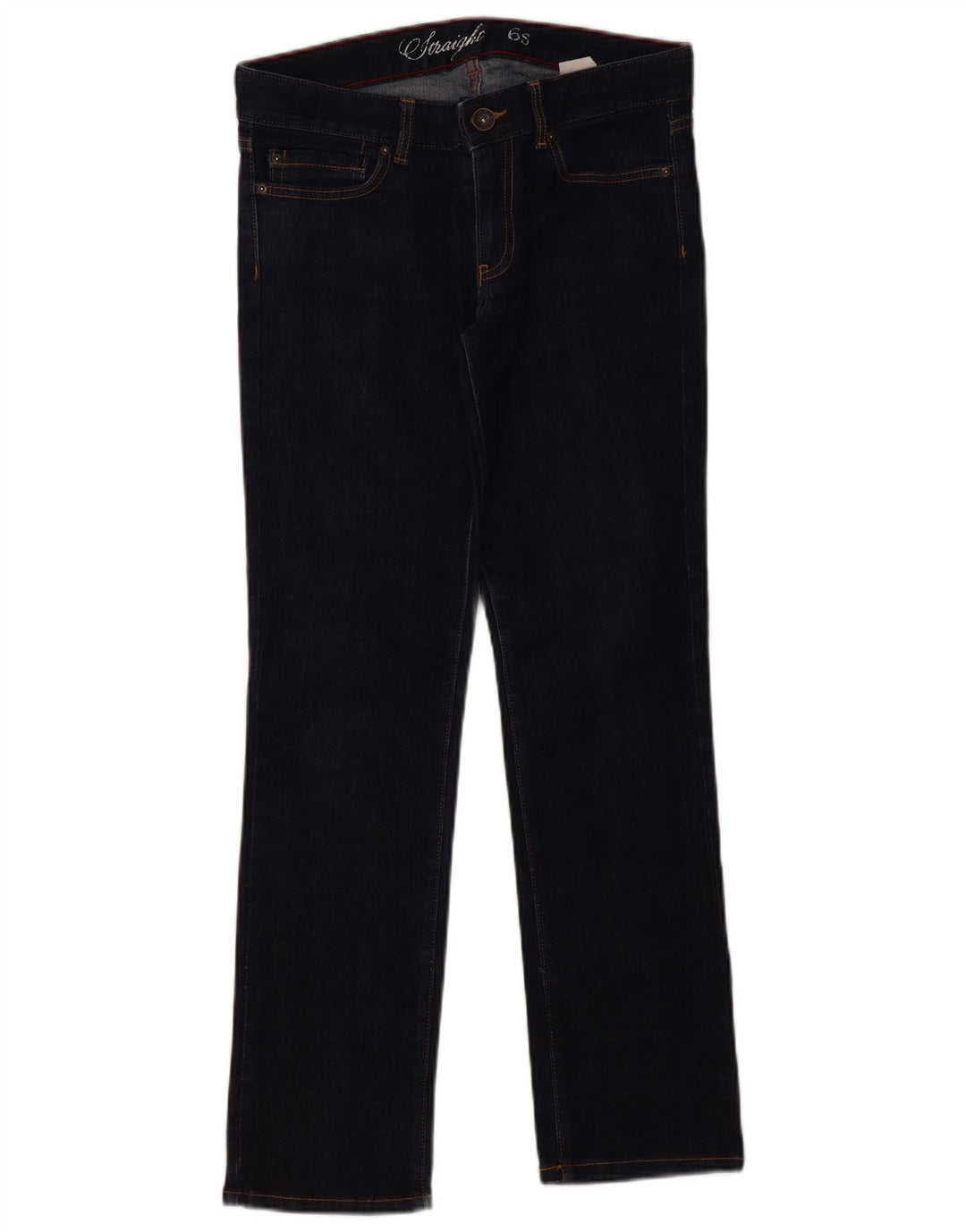Tommy Hilfiger Jeans rectos para mujer US 6 Medium W32 L30 Azul marino