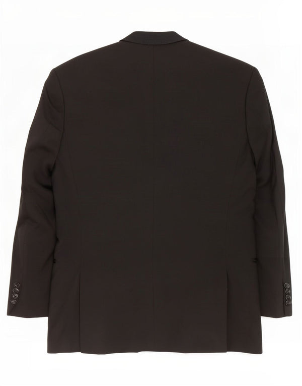 Hugo Boss Chaqueta tipo blazer de 3 botones para hombre UK 38 Mediana Lana virgen negra