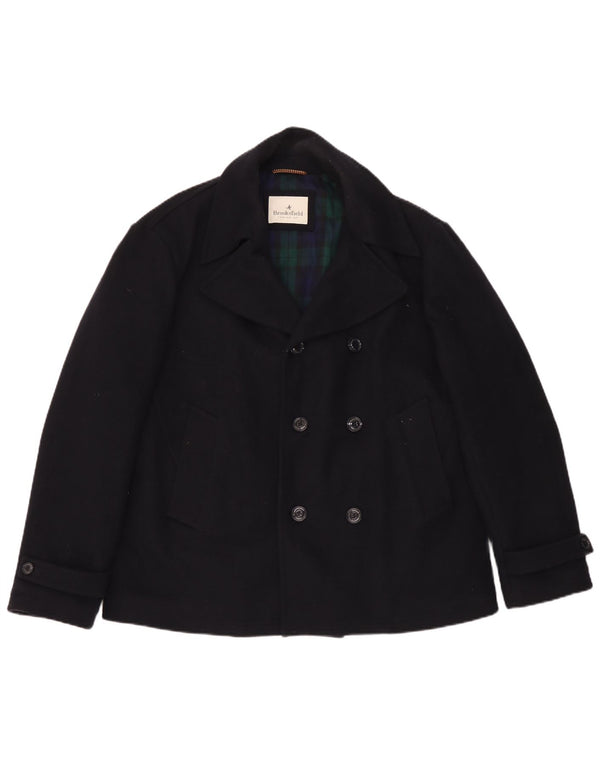Brooksfield Chaquetón para hombre IT 54 2XL Lana azul marino