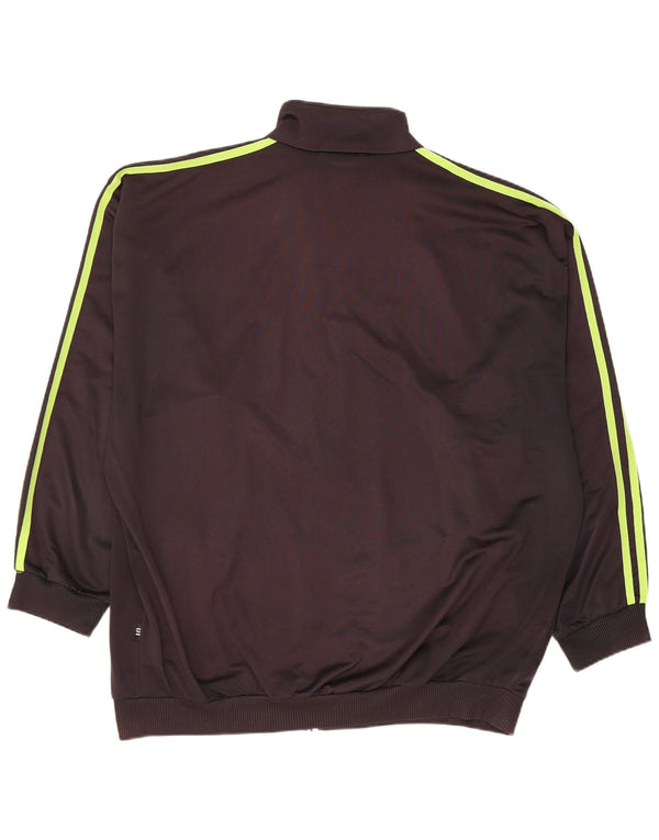 Adidas Hombre Chándal Top Chaqueta UK 46/48 XL Negro Poliéster