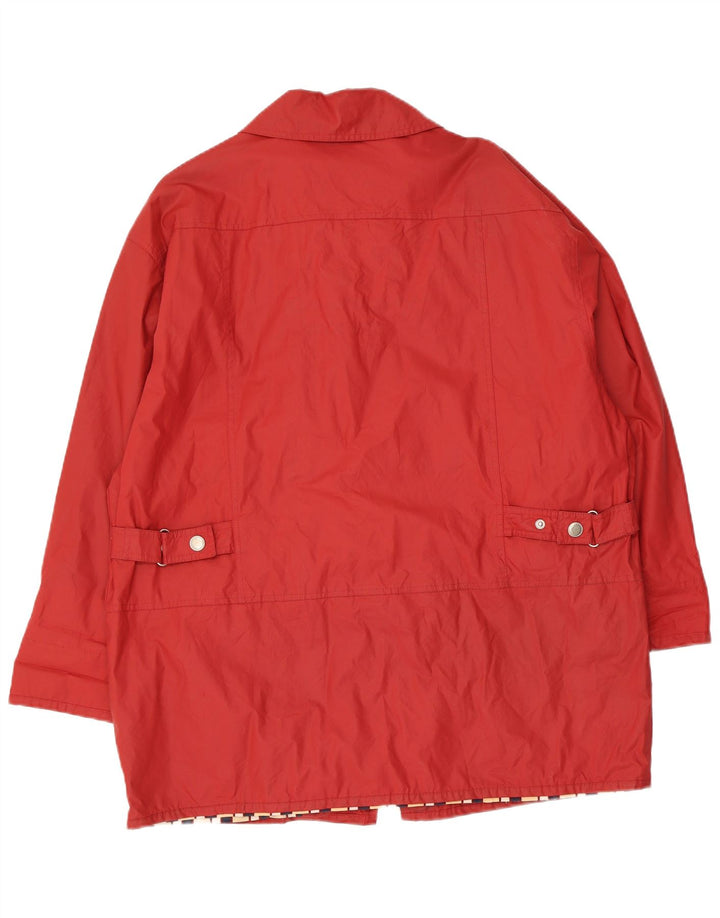 C&A - Trenca de gran tamaño para mujer, talla grande, algodón rojo