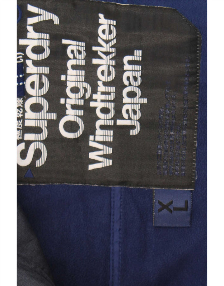 Superdry Chaqueta cortavientos Windtrekker para hombre UK 42 XL Poliéster azul marino
