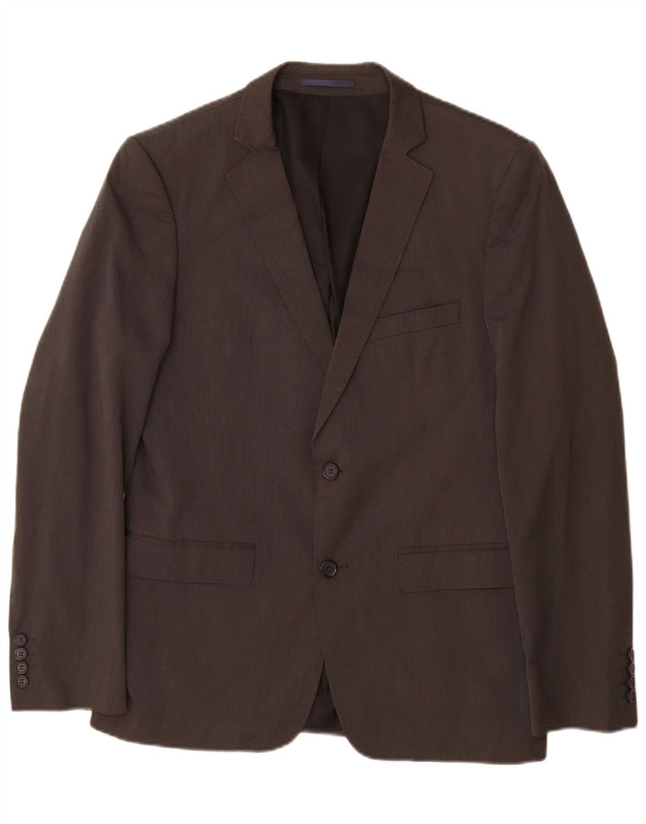 Zara Chaqueta tipo blazer de 2 botones para hombre EU 48 Gris medio