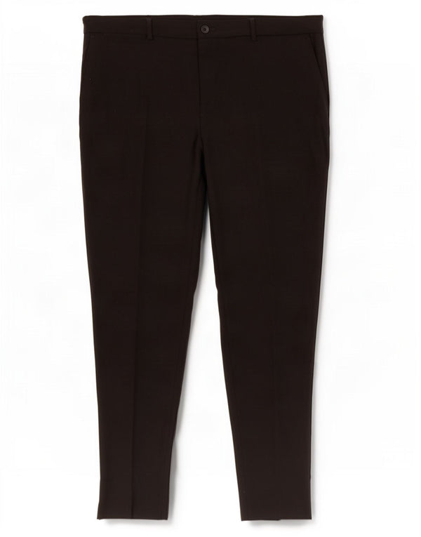 Zara Mens Slim Chino Pantalones EU 44 Large W34 L30 Viscosa Negra