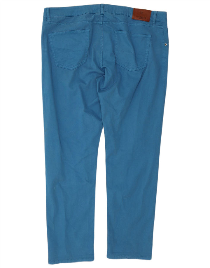 Hackett Pantalones Casuales Rectos Para Hombre W44 L31 Algodón Azul