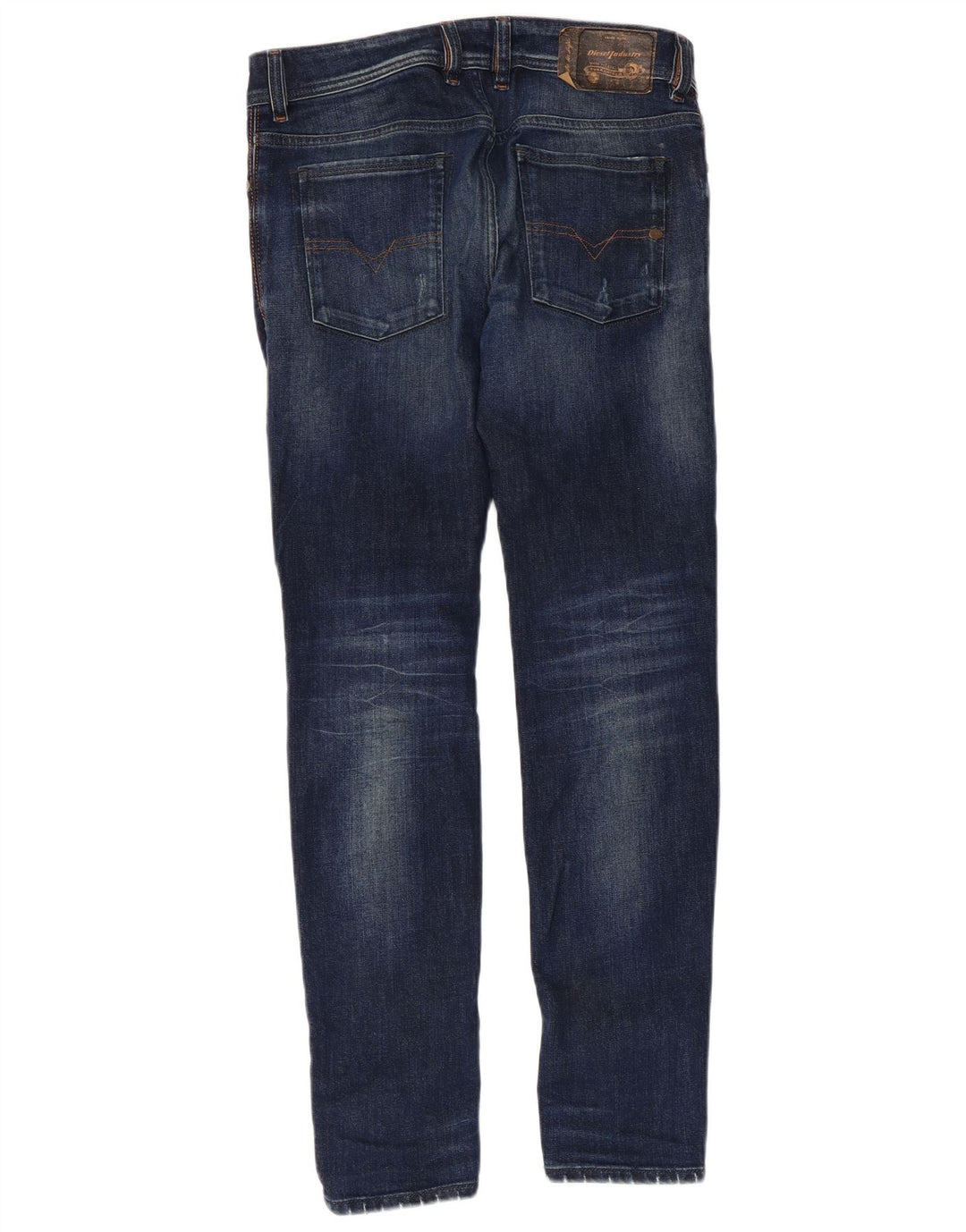 DIESEL Vaqueros ajustados y desgastados Sleenker para hombre W30 L30 Algodón azul