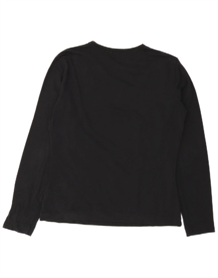 SERGIO TACCHINI Top de mujer de manga larga UK 44 Mediano Negro