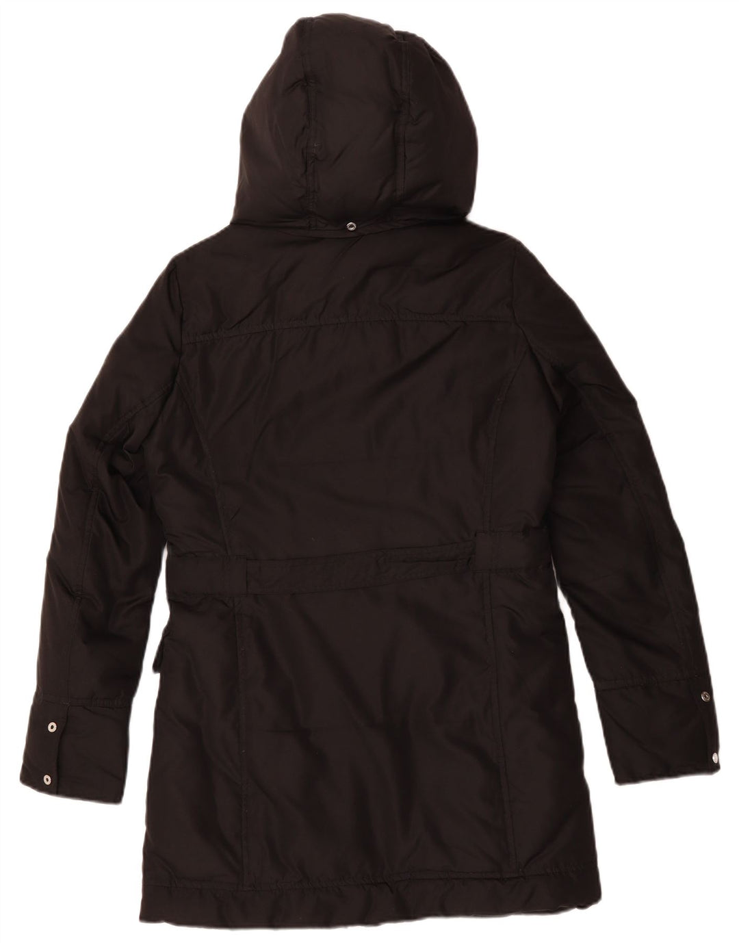 Champion Parka con capucha para mujer UK 40 Mediana Negro Poliéster Invierno