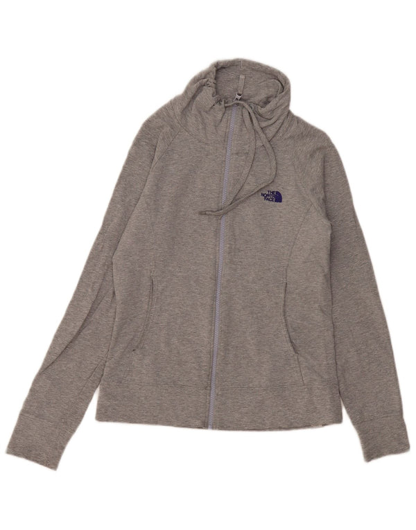 The North Face Chaqueta de chándal para mujer UK 10 Small Grey Moteado de algodón