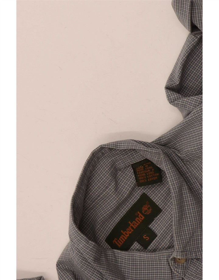 Camisa Timberland Hombre Pequeña Algodón A Cuadros Gris