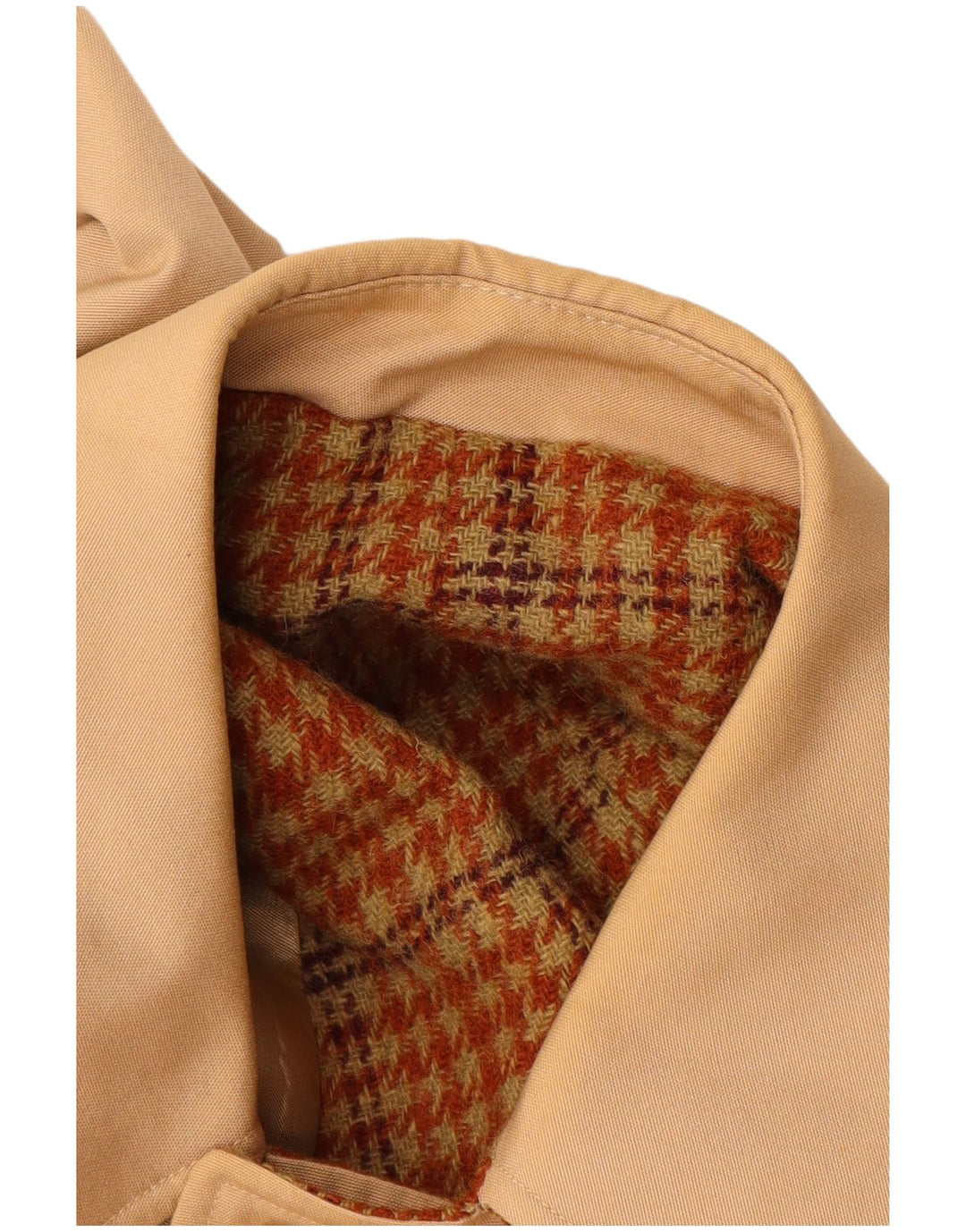 Vintage mujer abrigo Reino Unido 12 Medio Beige