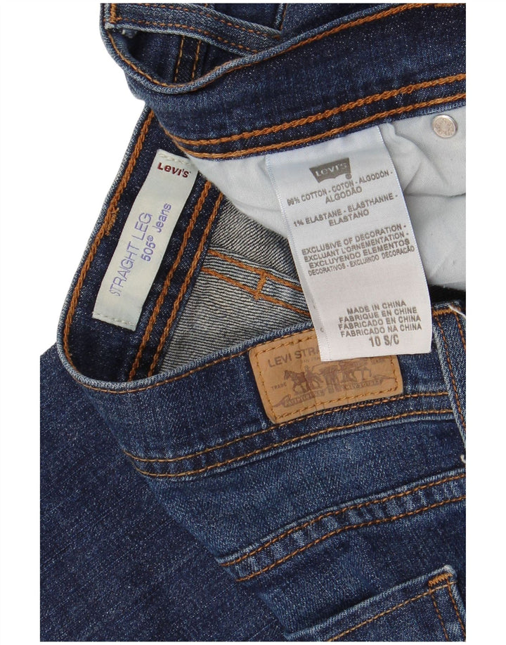 Levi's Jeans rectos 505 para mujer US 10 Large W30 L29 Algodón azul