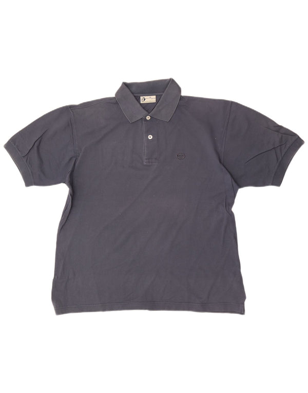 Sergio Tacchini Polo para hombre grande azul marino