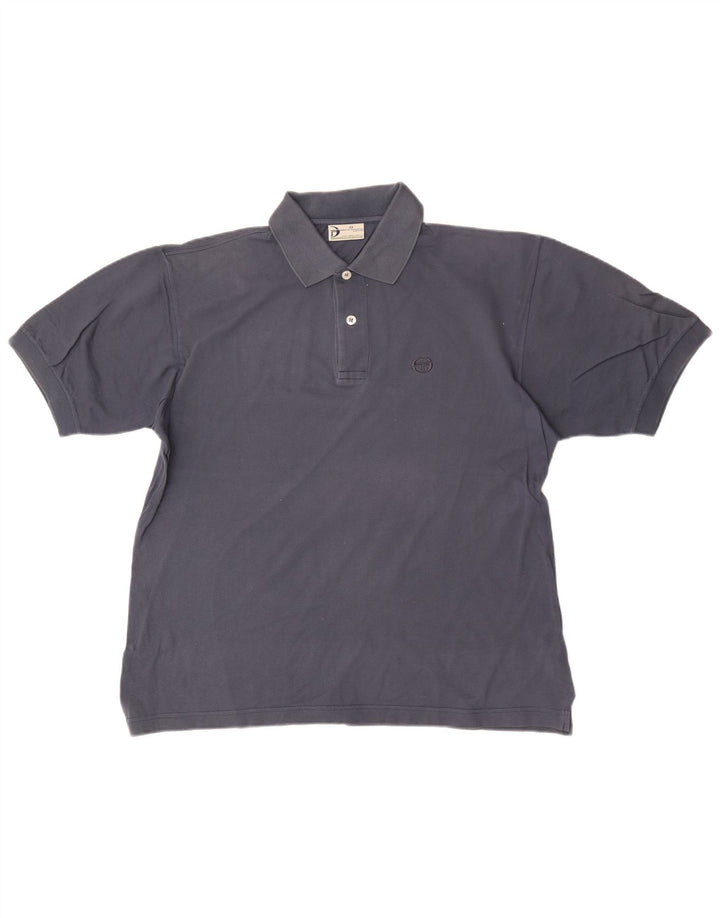 Sergio Tacchini Polo para hombre grande azul marino