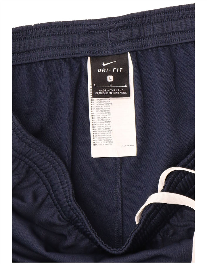Nike - Pantalones de chándal Dri Fit para hombre, talla grande, poliéster, color azul marino