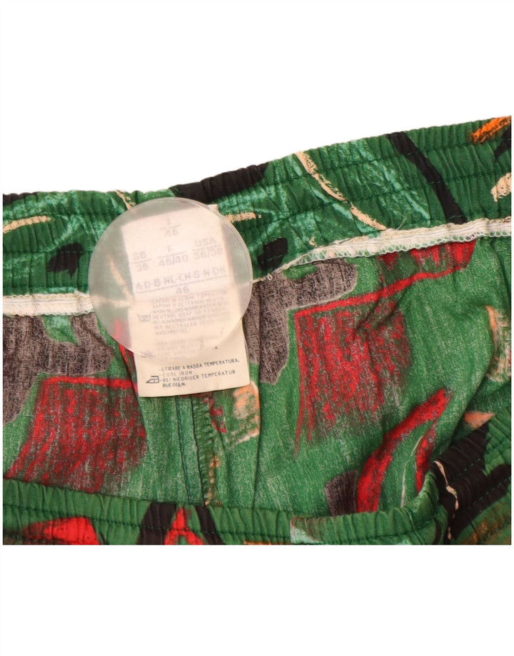 Belfe Pantalones cortos para hombre IT 46 Small W30 Verde Floral