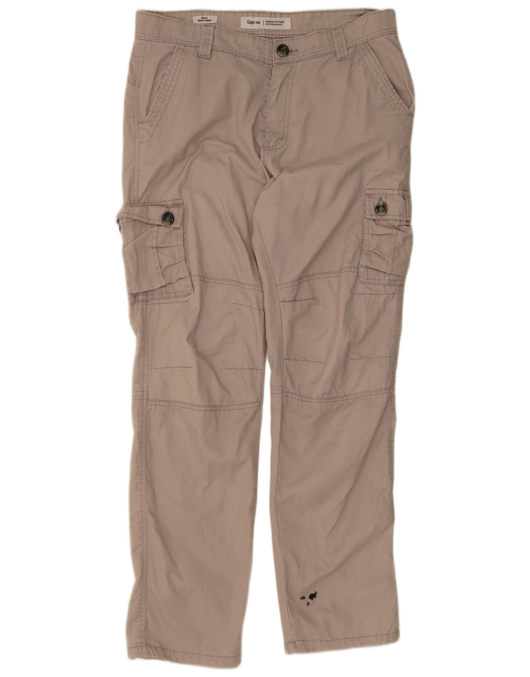 Pantalones cargo rectos Gap para hombre W34 L31 Beige