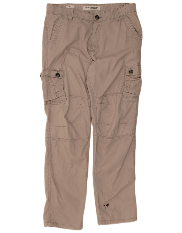 Pantalones cargo rectos Gap para hombre W34 L31 Beige