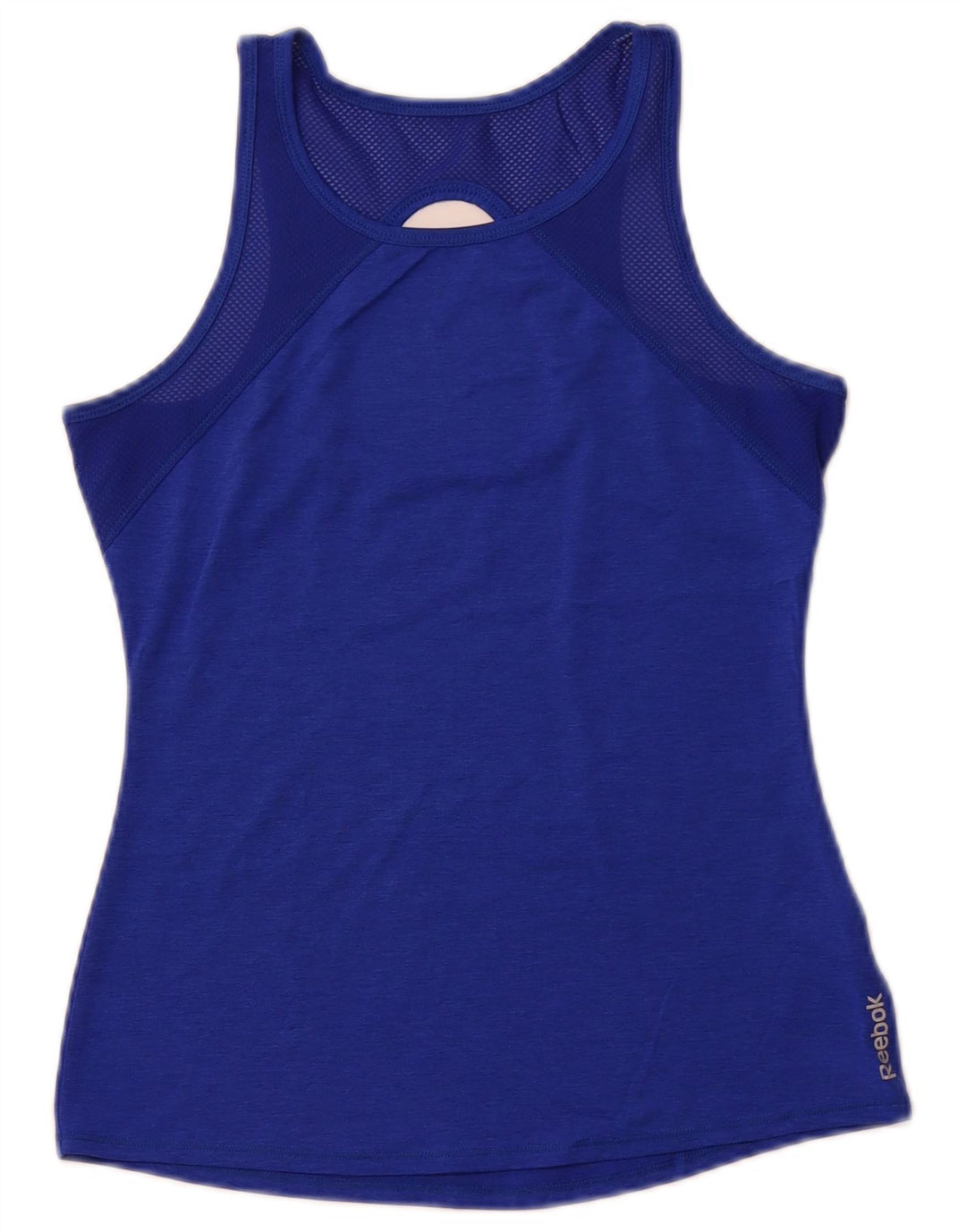 REEBOK Camiseta sin mangas para mujer UK 8 Small Azul Poliéster Deportes