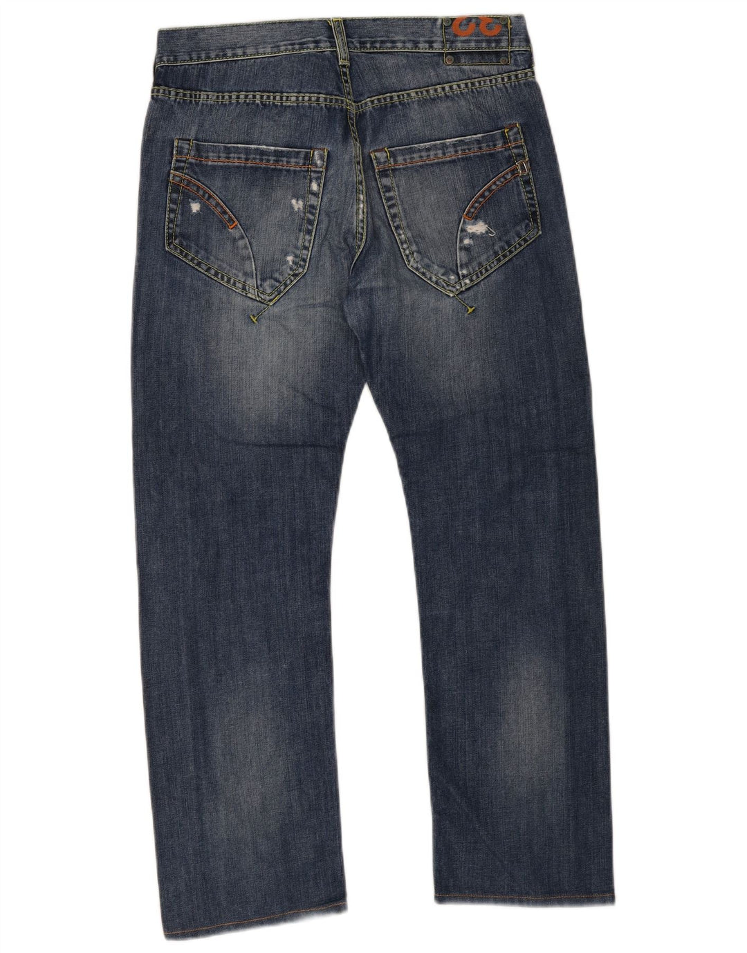 Dondup Vaqueros rectos estándar para hombre W32 L28 Azul marino