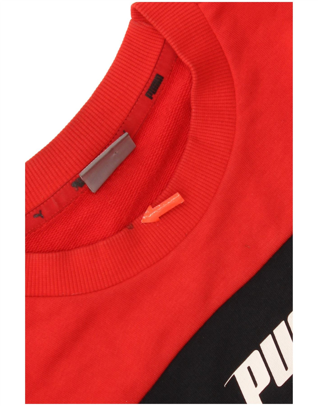 Puma Sudadera Estampada Con Estampado De Algodón Para Hombre Pequeño Rojo Colorblock