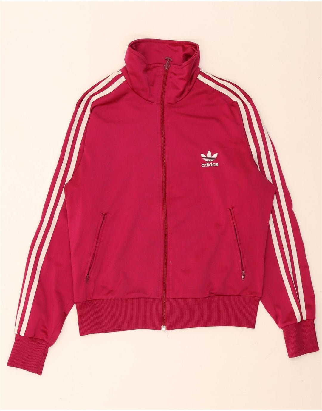 Adidas Chaqueta superior de chándal gráfico para mujer EU 42 Poliéster rosa medio