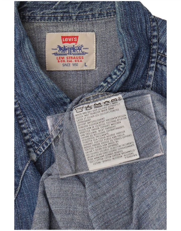 Camisa vaquera Levi's para hombre de algodón azul grande