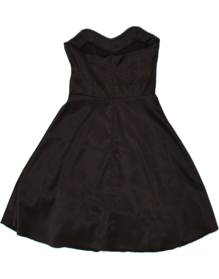 BAY Womens Strapless Dress UK 12 Medium Black Polyester Vintage Bay and Second-Hand Bay from Messina Hembry 