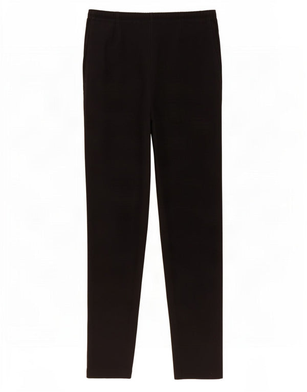 Marks & Spencer - Pantalones informales ajustados para mujer, talla 40, talla grande, W30 L29, color negro