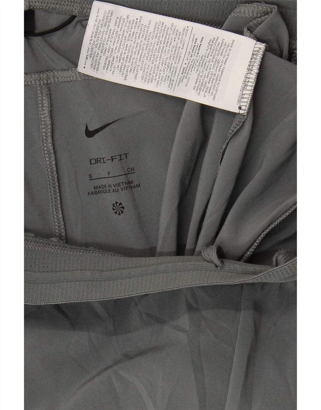 Nike - Pantalones cortos deportivos Dri Fit para hombre, poliéster gris pequeño