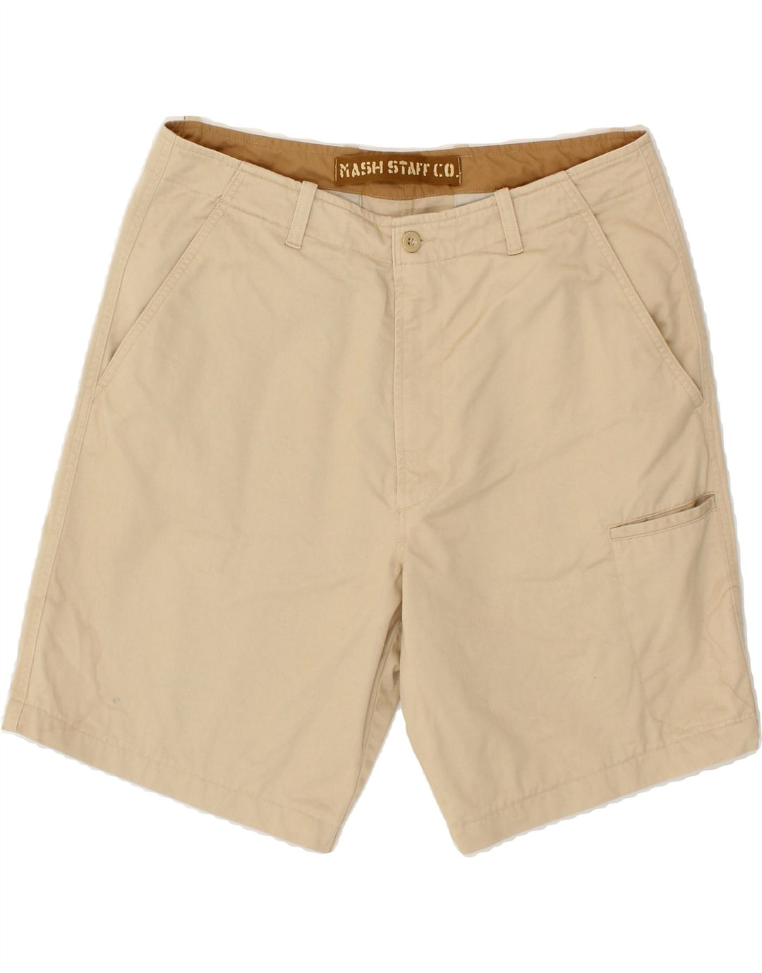 VINTAGE Mens Cargo Shorts IT 48 Medium W32  Beige Cotton Vintage Vintage and Second-Hand Vintage from Messina Hembry 