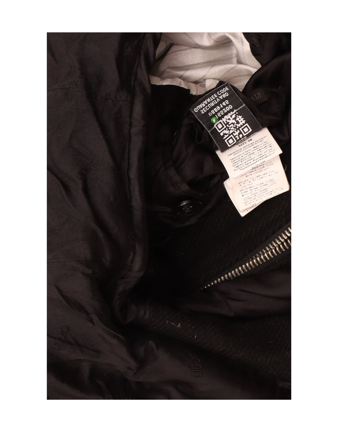 Abrigo con capucha para hombre Liu Jo IT 48 Lana negra mediana