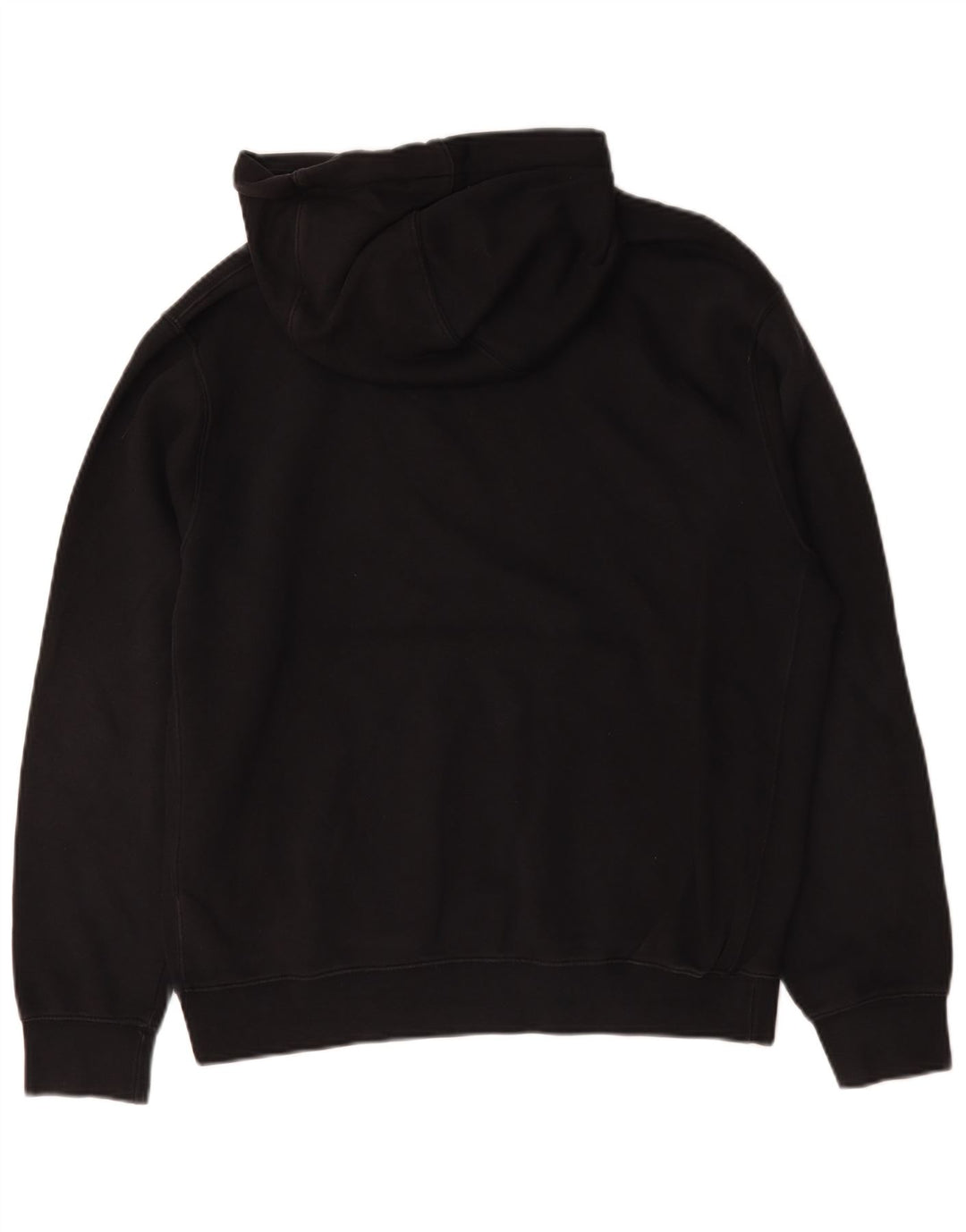 Nike Sudadera con capucha gráfica para hombre, jersey de algodón negro mediano