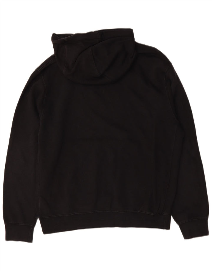 Nike Sudadera con capucha gráfica para hombre, jersey de algodón negro mediano