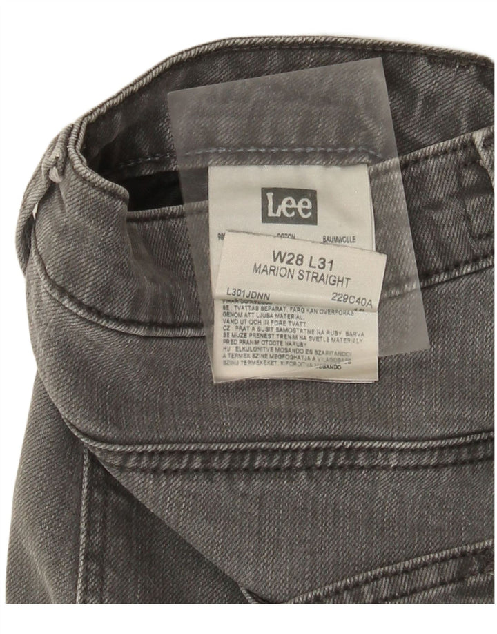 Vaqueros rectos Marion para mujer Lee W28 L31 Algodón gris