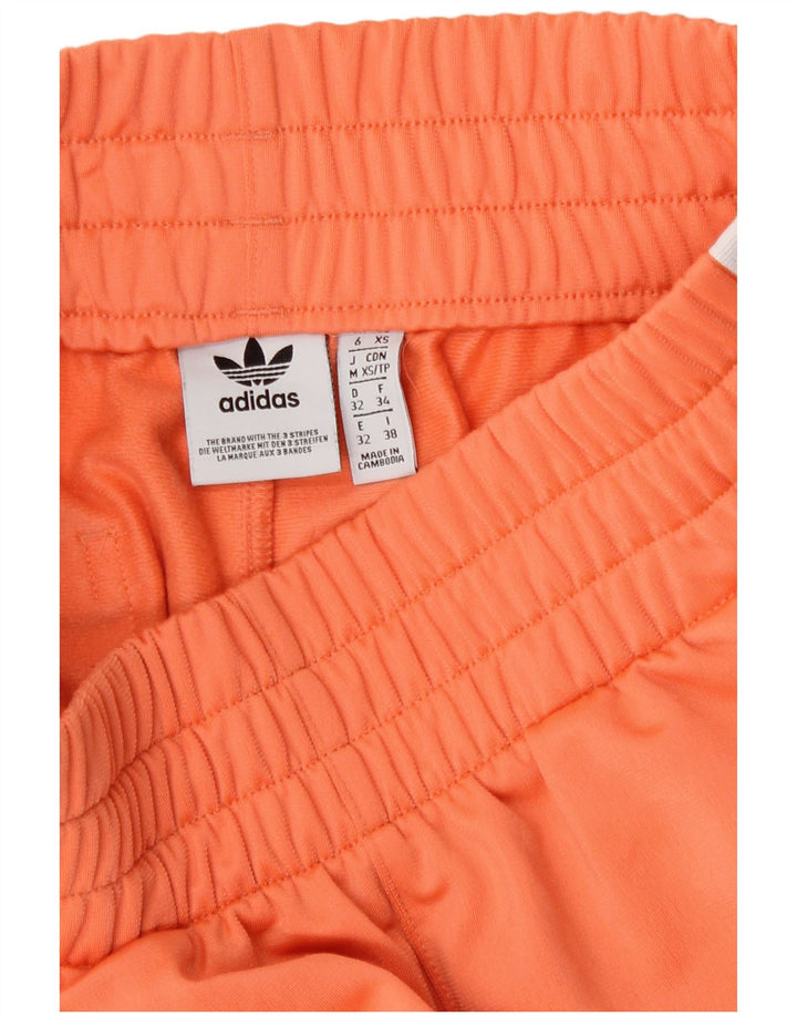 Adidas Pantalones cortos deportivos para mujer UK 6 XS Naranja Poliéster
