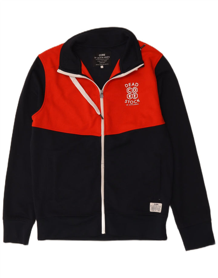 Jack & Jones Hombre Chándal Top Chaqueta Grande Azul Marino Colorblock