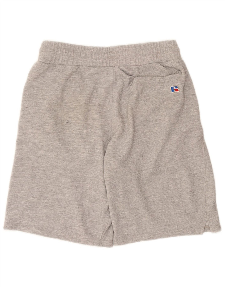 Russell Athletic Pantalones cortos deportivos para hombre de algodón moteado gris medio