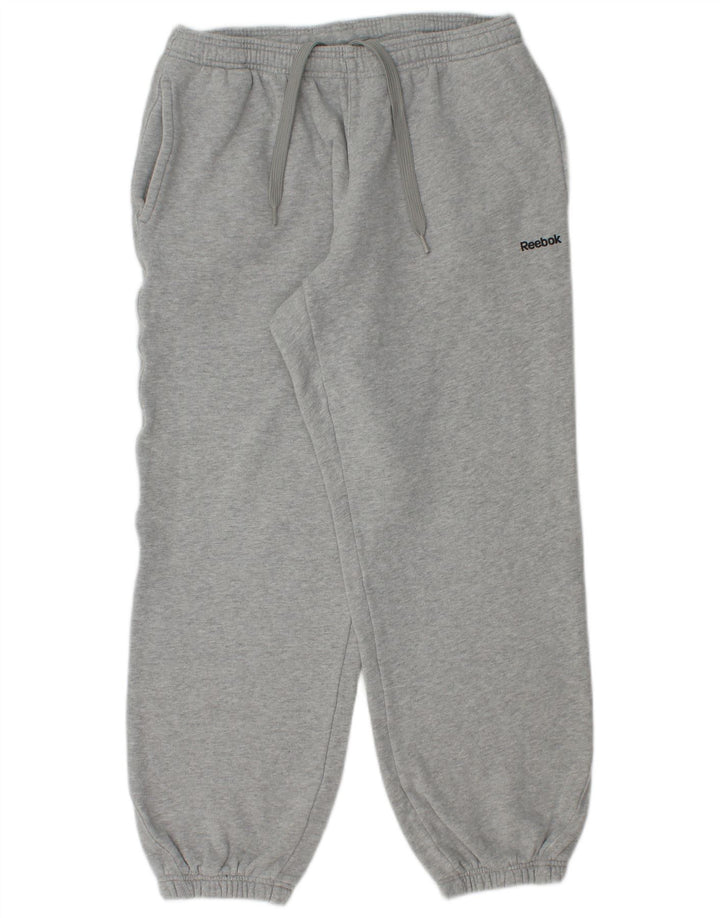 Pantalones de chándal Reebok Hombre Joggers de algodón moteado gris medio