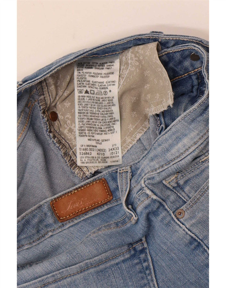 Vaqueros pitillo Levi's Mujer W24 L32 Algodón azul