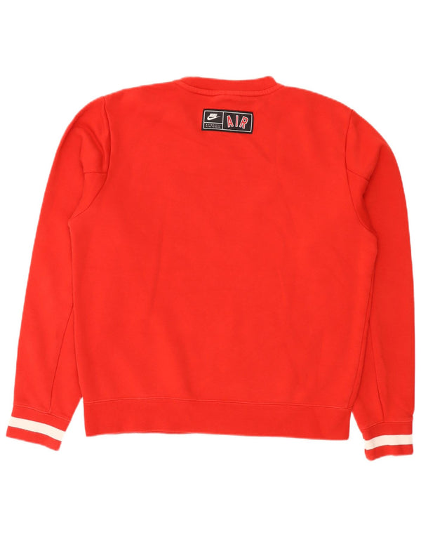 Sudadera Nike De Corte Holgado Con Estampado De Hombre XS Rojo Colorblock Algodón