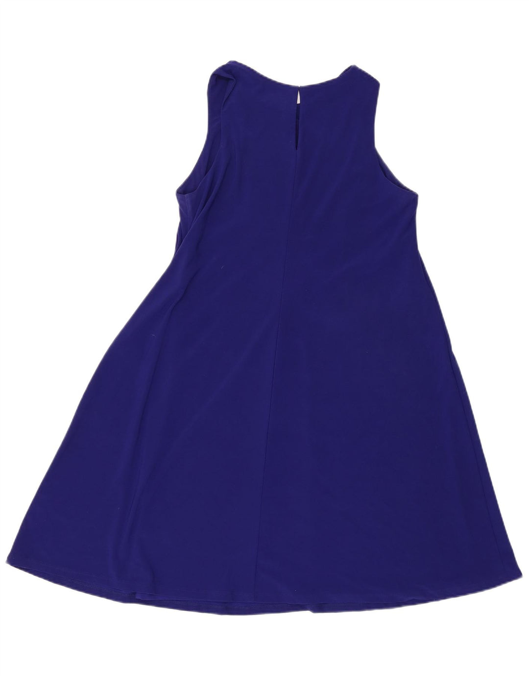 Ralph Lauren Vestido sin mangas para mujer US 6 Poliéster azul medio